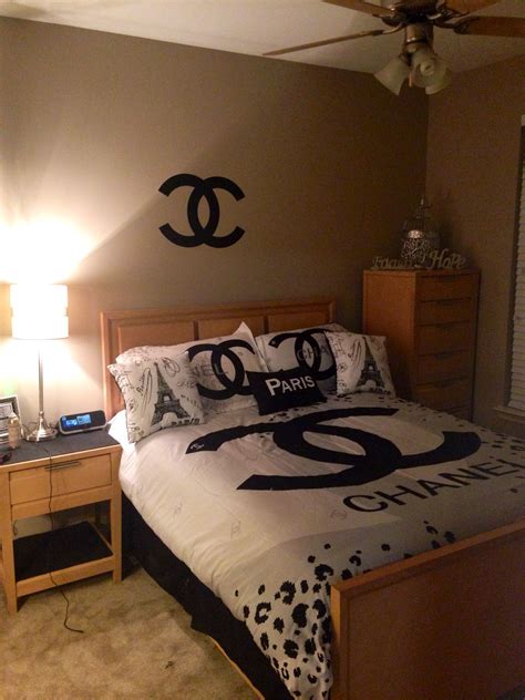 chanel white fashion bedroom photos|chanel bedroom decorations.